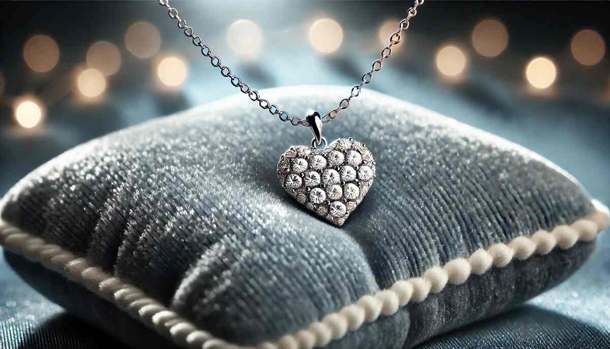 diamond heart necklace